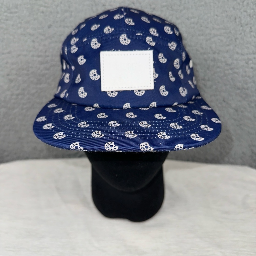 The Salty Deli Dallas Texas Hat Mens Blue Donut Print Adjustable Cap Delicore